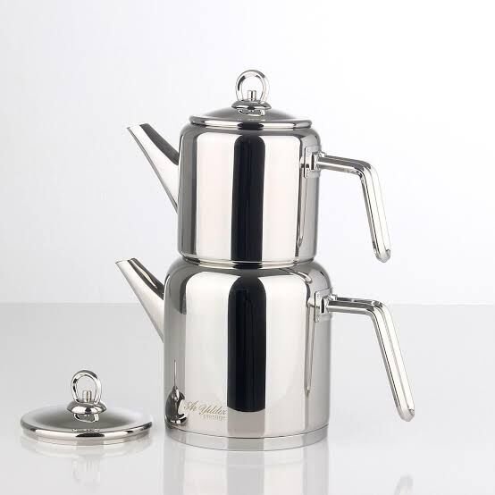 Aryıldız Vento Prestige Büyük Boy Paslanmaz Çelik Çaydanlık Takımı