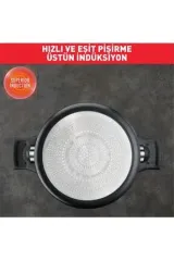 Tefal Excellence 6X 24 cm Kısa Titanyum Tencere