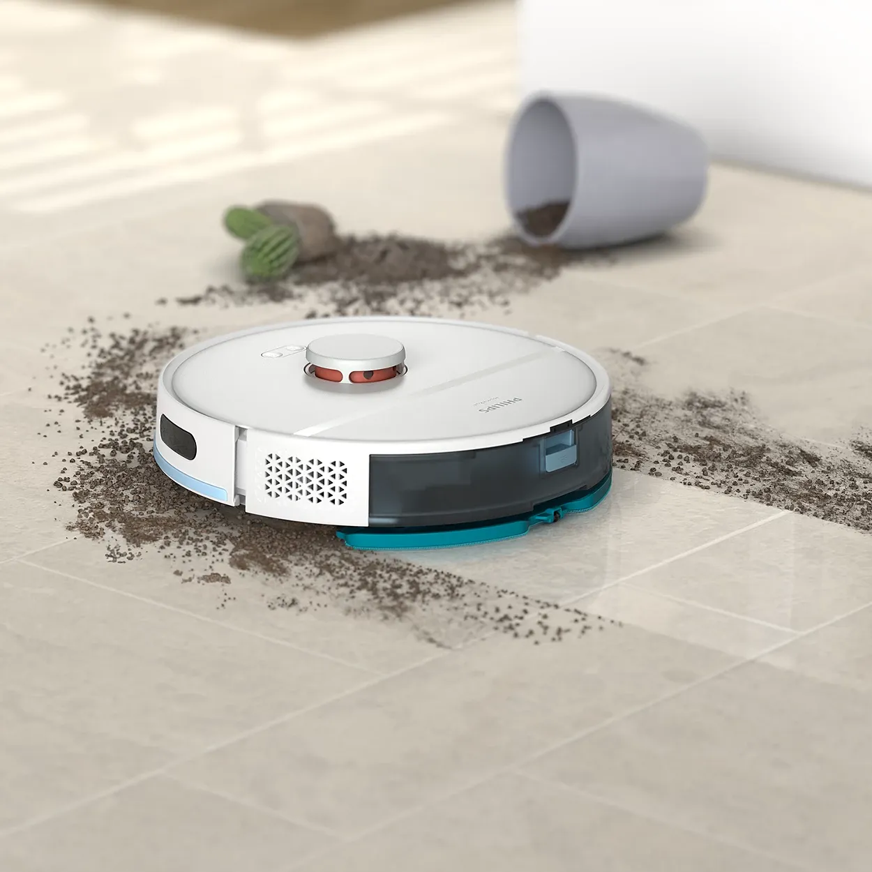 Philips 2000 Serisi XU2000/21 Beyaz Akıllı Robot Süpürge